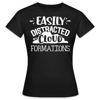 Wolkenbildung, Meteorologe - Frauen T-Shirt - Schwarz - Vorne - AI Model Female 172 dark (172cm)