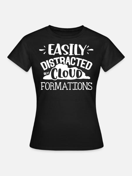 Wolkenbildung, Meteorologe - Frauen T-Shirt - Schwarz