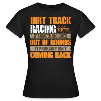 Course sur piste de terre - T-shirt Femme - noir - Devant - AI Model Female 172 dark (172cm)