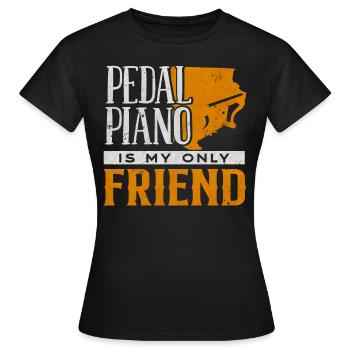 Pianiste, professeur de piano, pianiste, - T-shirt Femme - noir - Devant - AI Model Female 172 dark (172cm)