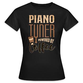 Pianiste, professeur de piano, pianiste, - T-shirt Femme - noir - Devant - AI Model Female 172 dark (172cm)