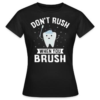 Technicien dentaire, cadre dentaire, hygiéniste dentaire - T-shirt Femme - noir - Devant - AI Model Female 172 dark (172cm)
