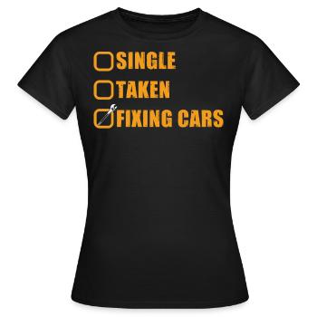 Mécanicien automobile, mécanicien, mécanicien automobile - T-shirt Femme - noir - Devant - AI Model Female 172 dark (172cm)