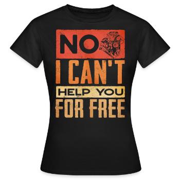 Mécanicien automobile, mécanicien, mécanicien automobile - T-shirt Femme - noir - Devant - AI Model Female 172 dark (172cm)