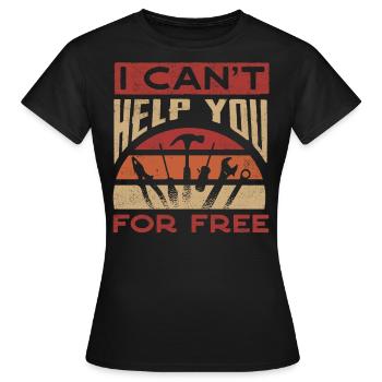 Mécanicien automobile, mécanicien, mécanicien automobile - T-shirt Femme - noir - Devant - AI Model Female 172 dark (172cm)