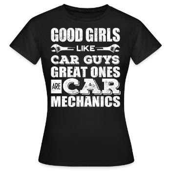 Mécanicien automobile, mécanicien, mécanicien automobile - T-shirt Femme - noir - Devant - AI Model Female 172 dark (172cm)