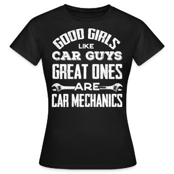 Mécanicien automobile, mécanicien, mécanicien automobile - T-shirt Femme - noir - Devant - AI Model Female 172 dark (172cm)