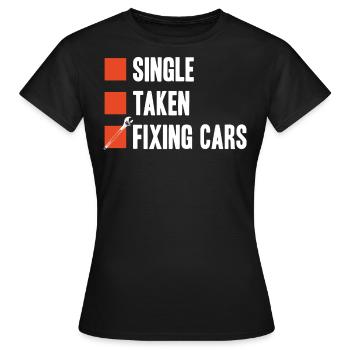 Mécanicien automobile, mécanicien, mécanicien automobile - T-shirt Femme - noir - Devant - AI Model Female 172 dark (172cm)