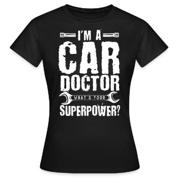 Mécanicien automobile, mécanicien, mécanicien automobile - T-shirt Femme - noir - Devant - AI Model Female 172 dark (172cm)