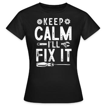 Mécanicien automobile, mécanicien, mécanicien automobile - T-shirt Femme - noir - Devant - AI Model Female 172 dark (172cm)