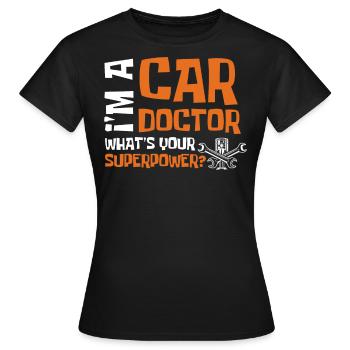 Mécanicien automobile, mécanicien, mécanicien automobile - T-shirt Femme - noir - Devant - AI Model Female 172 dark (172cm)