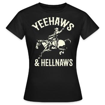 Rodeo, Verzierungen, Country, Cowboys - Frauen T-Shirt - Schwarz - Vorne - AI Model Female 172 dark (172cm)