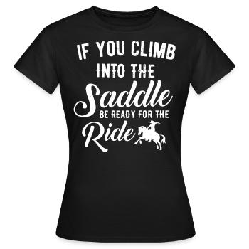 Rodeo, Verzierungen, Country, Cowboys - Frauen T-Shirt - Schwarz - Vorne - AI Model Female 172 dark (172cm)