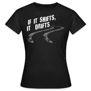 Dérives Dérivantes, Autodrift - T-shirt Femme - noir - Devant - AI Model Female 172 dark (172cm)