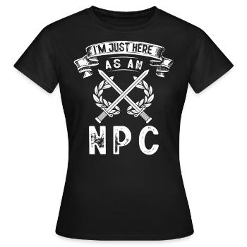 Larp, Larping, Role Play - Women's T-Shirt - black - Front - AI Model Female 172 dark (172cm)