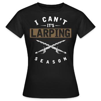 Larp, Larping, Role Play - Women's T-Shirt - black - Front - AI Model Female 172 dark (172cm)