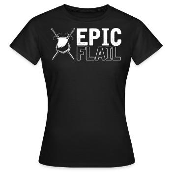 Larp, Larping, Role Play - Women's T-Shirt - black - Front - AI Model Female 172 dark (172cm)