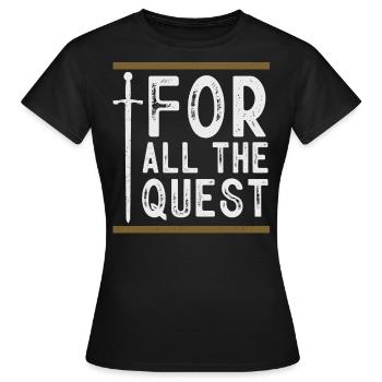 Larp, Larping, Role Play - Women's T-Shirt - black - Front - AI Model Female 172 dark (172cm)