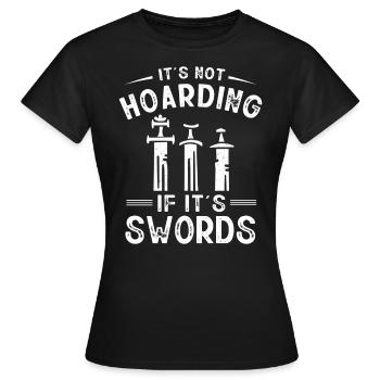 Larp, Larping, Role Play - Women's T-Shirt - black - Front - AI Model Female 172 dark (172cm)