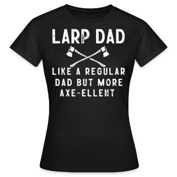 Larp, Larping, Role Play - Women's T-Shirt - black - Front - AI Model Female 172 dark (172cm)