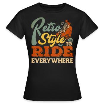 Patinage, roller - T-shirt Femme - noir - Devant - AI Model Female 172 dark (172cm)