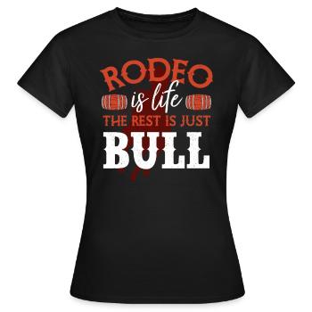 Rodéo, Équitation western, Amoureux des chevaux - T-shirt Femme - noir - Devant - AI Model Female 172 dark (172cm)