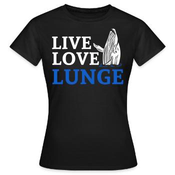 Whales, whales, whale watching, whale watching - Women's T-Shirt - black - Front - AI Model Female 172 dark (172cm)
