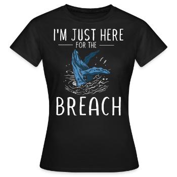 Whales, whales, whale watching, whale watching - Women's T-Shirt - black - Front - AI Model Female 172 dark (172cm)