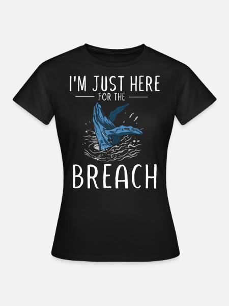 Baleines, baleines, observation des baleines, observation des baleines - T-shirt Femme - noir