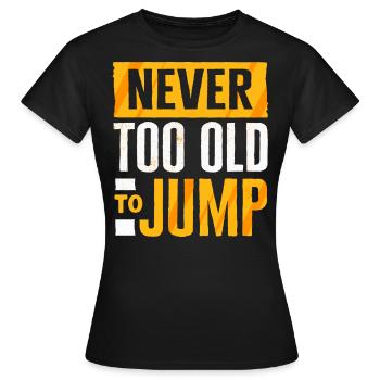 Skydiving, Skydiving - Women's T-Shirt - black - Front - AI Model Female 172 dark (172cm)