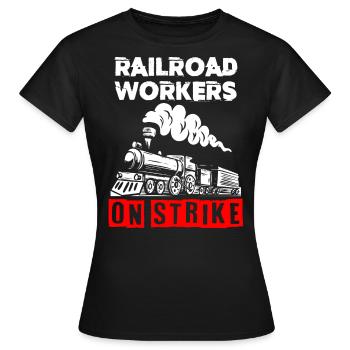 Échelle de chemin de fer, Railfan de chemin de fer - T-shirt Femme - noir - Devant - AI Model Female 172 dark (172cm)