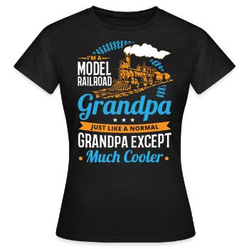 Échelle de chemin de fer, Railfan de chemin de fer - T-shirt Femme - noir - Devant - AI Model Female 172 dark (172cm)