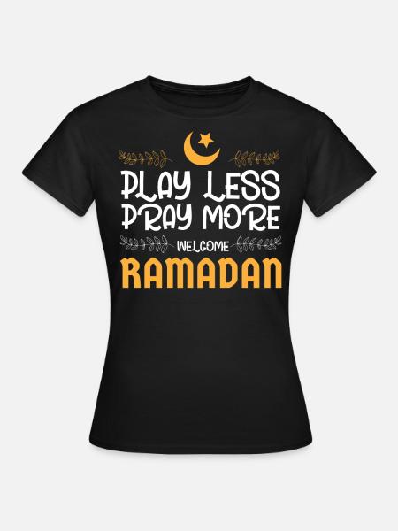 Ramadan, Rabian, Muslim, Islamisch - Frauen T-Shirt - Schwarz