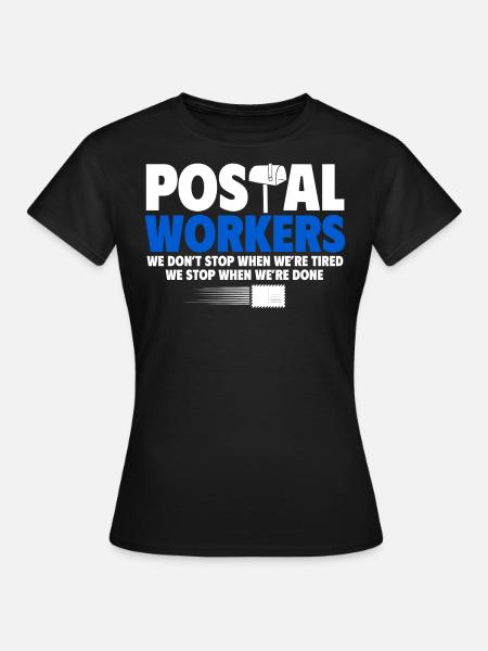 Postarbeiter, Post Mann - Frauen T-Shirt - Schwarz