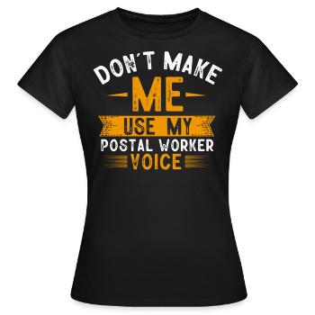 Post worker, post man - Women's T-Shirt - black - Front - AI Model Female 172 dark (172cm)
