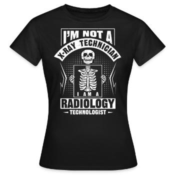 RAD -Technologie, Radiologe - Frauen T-Shirt - Schwarz - Vorne - AI Model Female 172 dark (172cm)