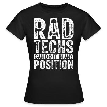 RAD -Technologie, Radiologe - Frauen T-Shirt - Schwarz - Vorne - AI Model Female 172 dark (172cm)