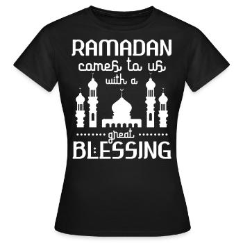 Ramadan, Ramadan gifts, Muslim holidays - Women's T-Shirt - black - Front - AI Model Female 172 dark (172cm)