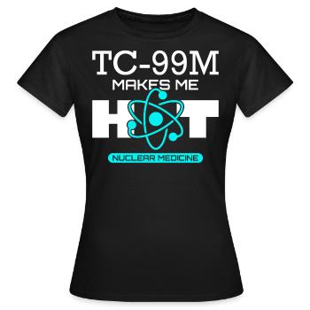 NUC Med Squad, Médecine nucléaire - T-shirt Femme - noir - Devant - AI Model Female 172 dark (172cm)