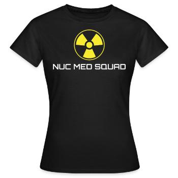 NUC Med Squad, Médecine nucléaire - T-shirt Femme - noir - Devant - AI Model Female 172 dark (172cm)