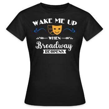 Broadway, Musical, Nerd de théâtre - T-shirt Femme - noir - Devant - AI Model Female 172 dark (172cm)