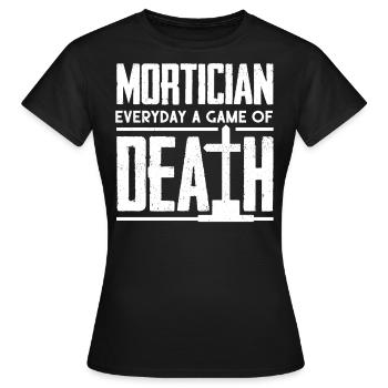 Corpse Keepers, Undertakers, Funeral Homes - Women's T-Shirt - black - Front - AI Model Female 172 dark (172cm)