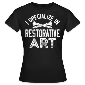 Corpse Keepers, Undertakers, Funeral Homes - Women's T-Shirt - black - Front - AI Model Female 172 dark (172cm)