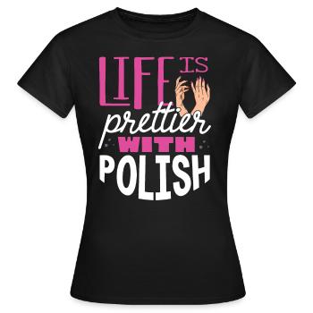 Nail technician, Nail service, Nails, Nailstalon - Women's T-Shirt - black - Front - AI Model Female 172 dark (172cm)