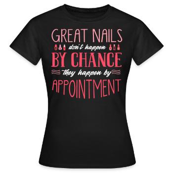 Nail technician, Nail service, Nails, Nailstalon - Women's T-Shirt - black - Front - AI Model Female 172 dark (172cm)