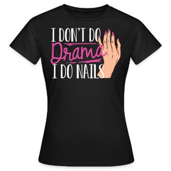 Nail technician, Nail service, Nails, Nailstalon - Women's T-Shirt - black - Front - AI Model Female 172 dark (172cm)