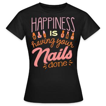 Nail technician, Nail service, Nails, Nailstalon - Women's T-Shirt - black - Front - AI Model Female 172 dark (172cm)