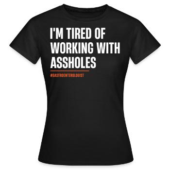 Gastroenterologie, Gastroenterologe - Frauen T-Shirt - Schwarz - Vorne - AI Model Female 172 dark (172cm)