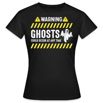 Chasseurs de fantômes, fantômes, fantômes, chasse aux fantômes - T-shirt Femme - noir - Devant - AI Model Female 172 dark (172cm)