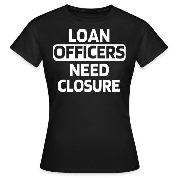 Pilotes de prêts, hypothèques, aide au crédit - T-shirt Femme - noir - Devant - AI Model Female 172 dark (172cm)
